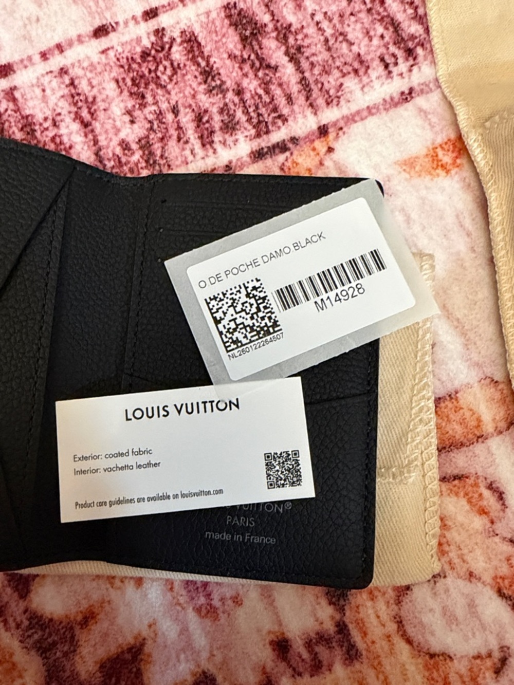 Louis Vuitton Damoflage pocket organizer - Black and Grey - Picture 8 of 8